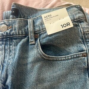 Aero High Rise Flare Stretch Jeans